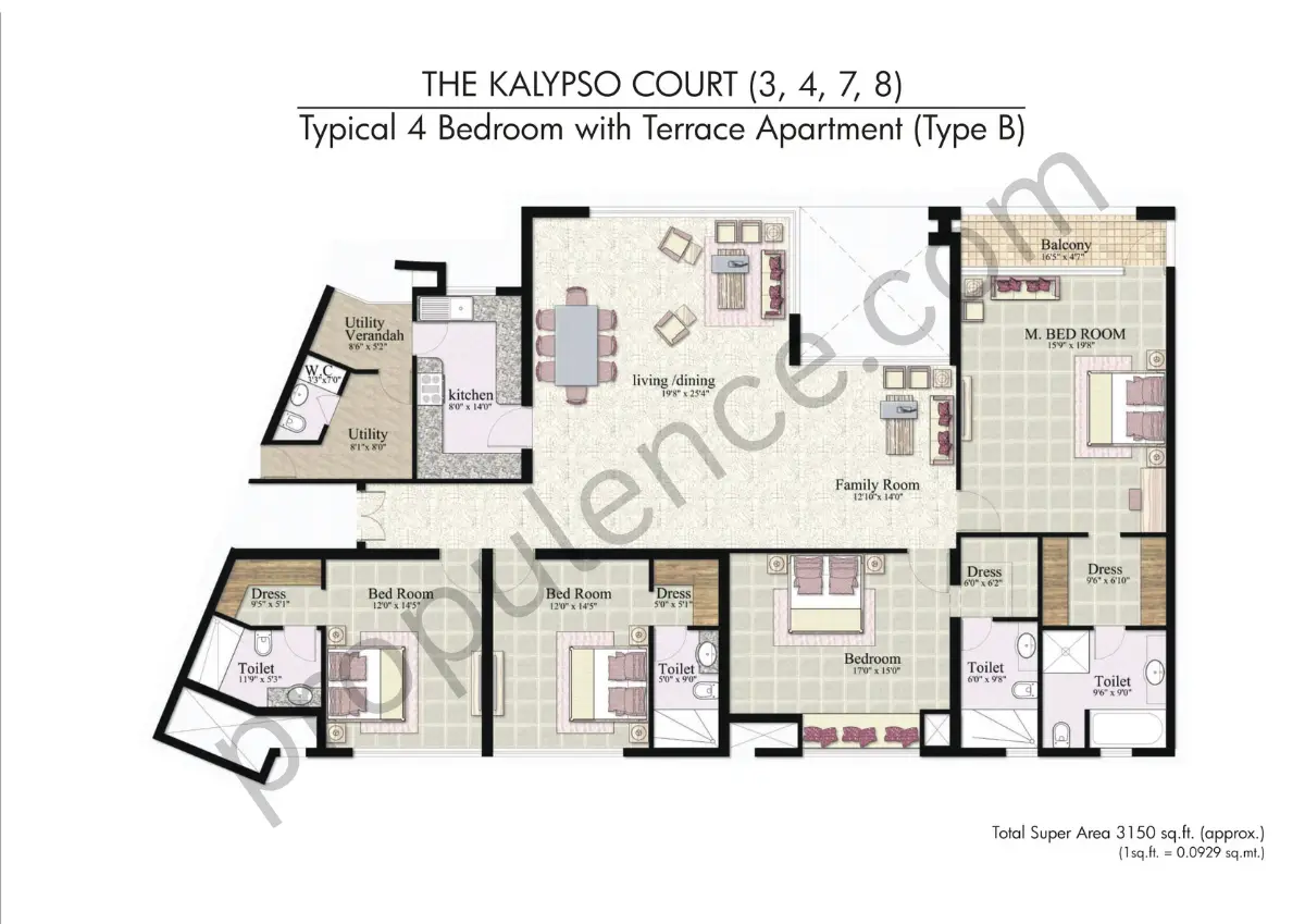 4BHK Type B