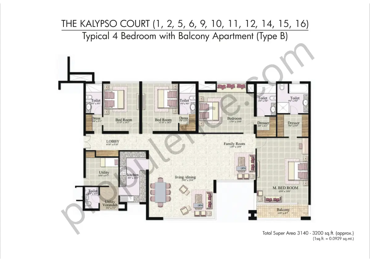 4BHK Type B