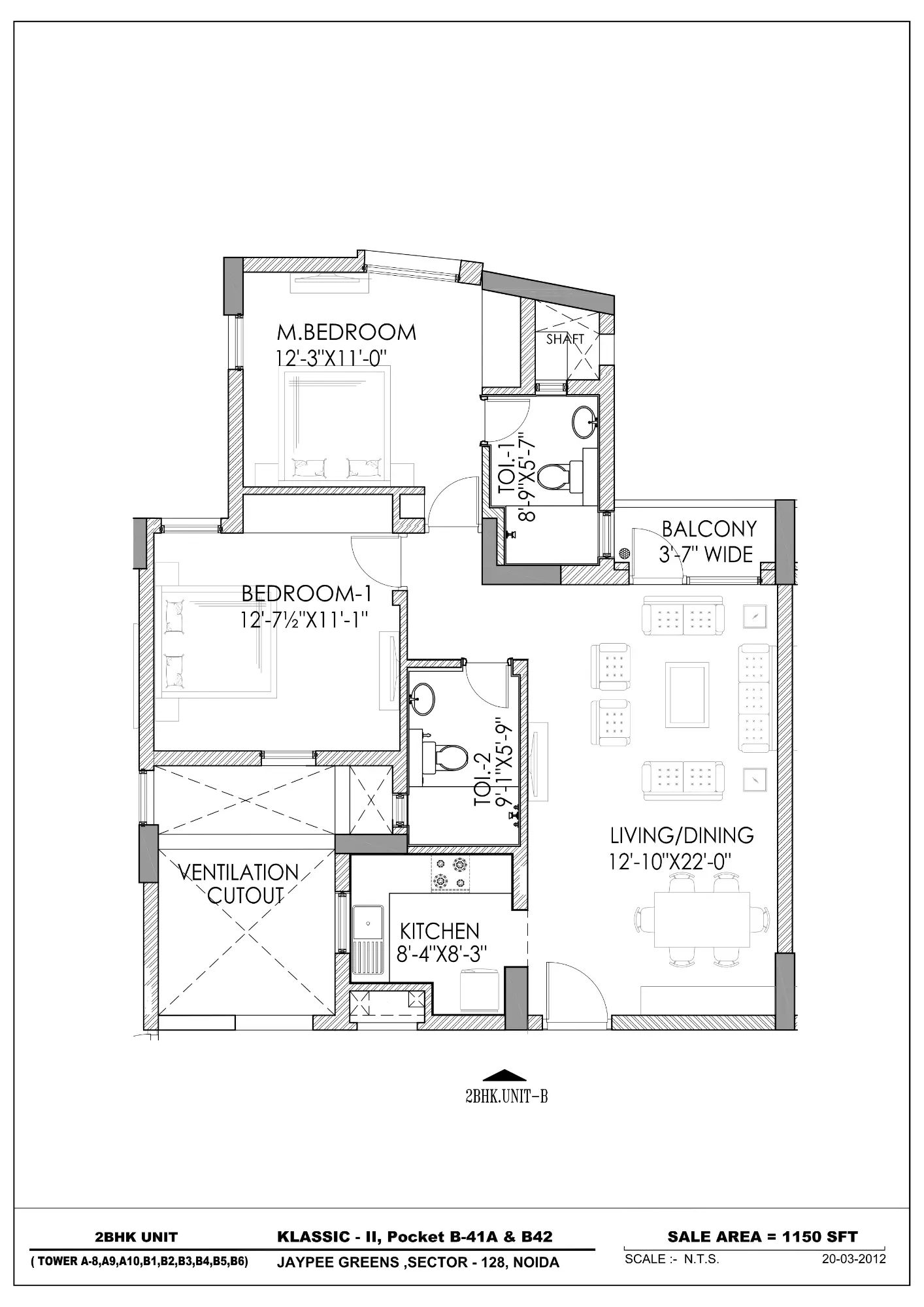 2BHK - Unit B