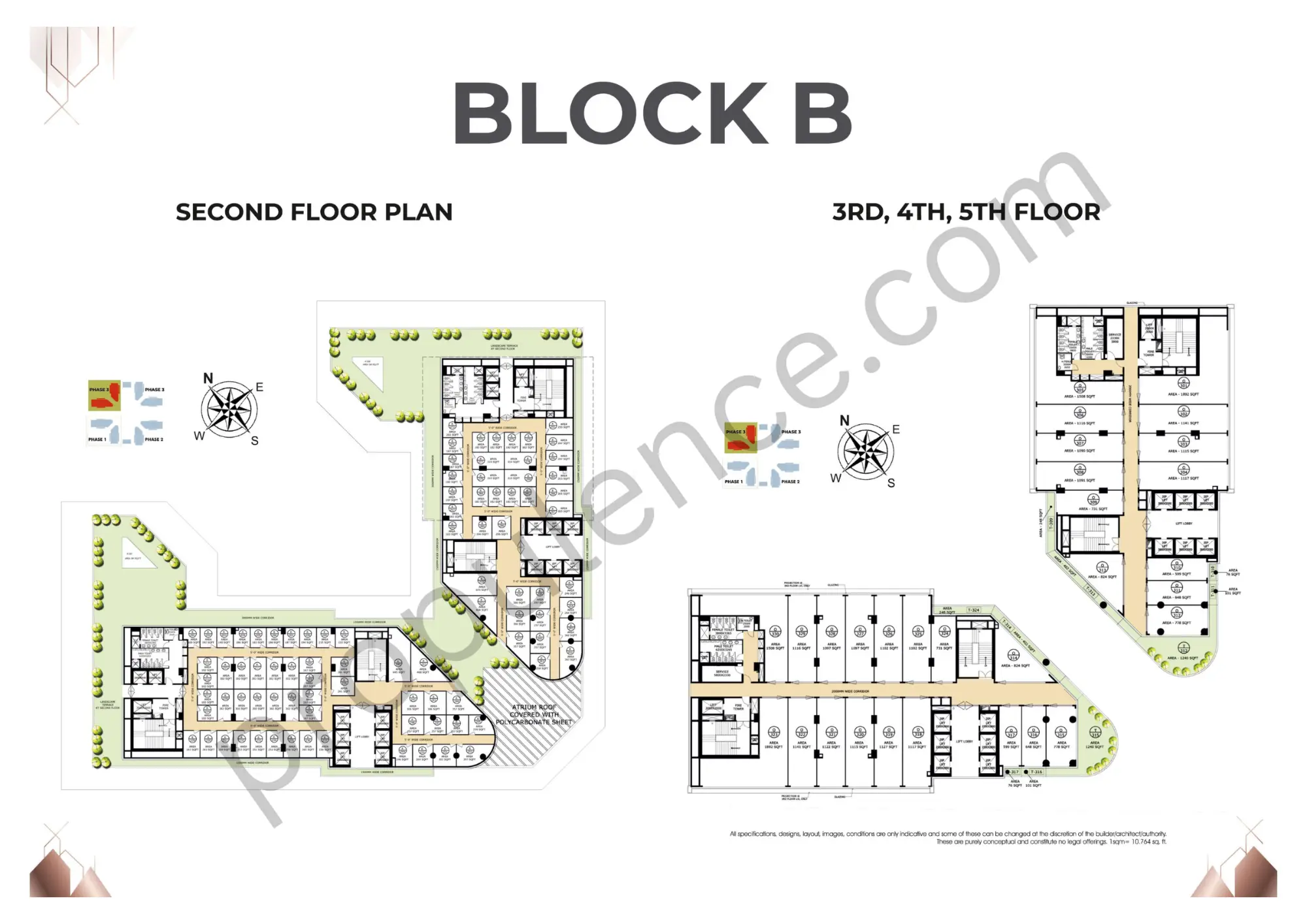 2nd Floor & 3rd-5th Floor - B