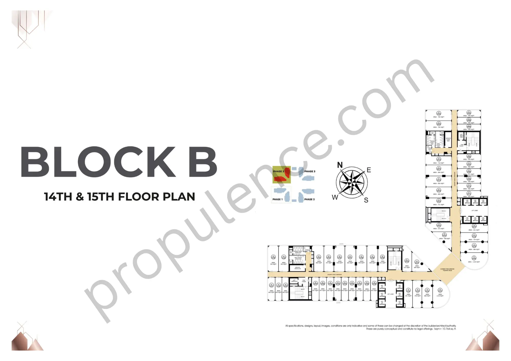 14th & 15th Floor - B