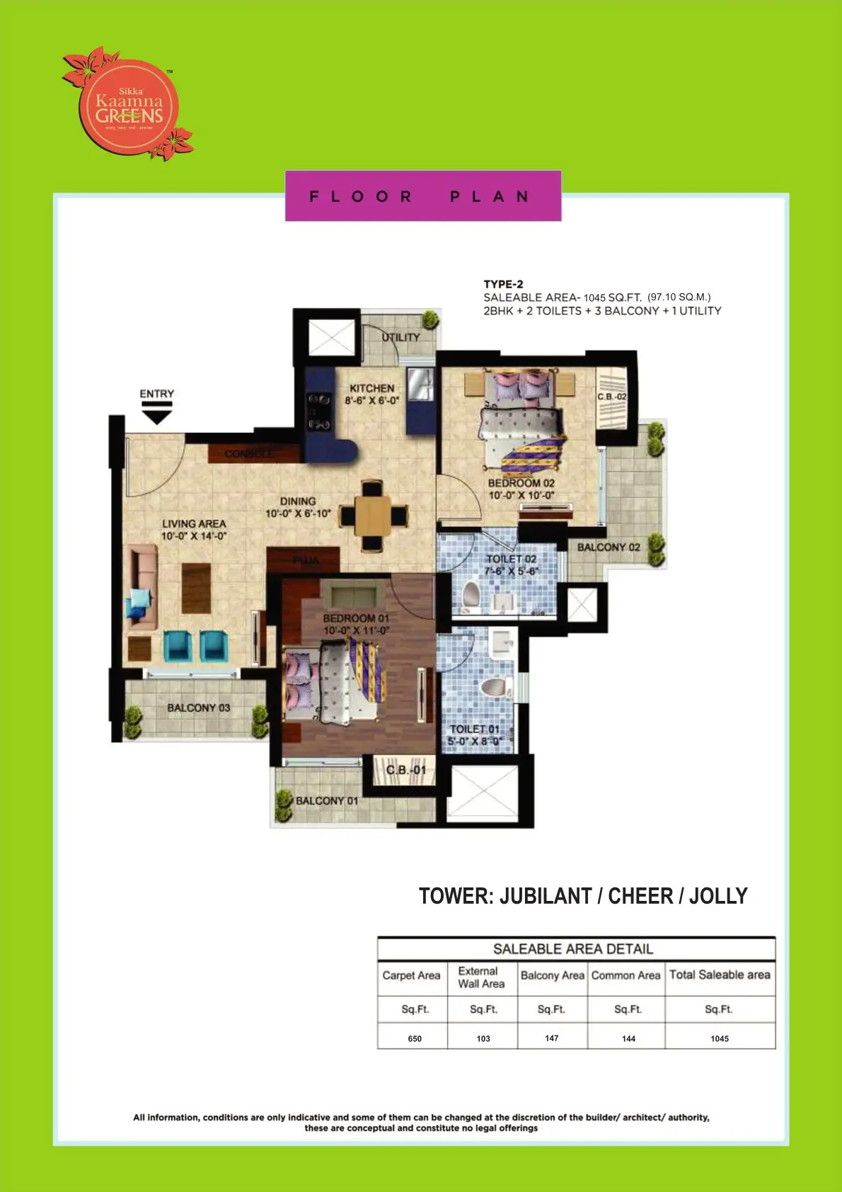 2BHK 2T