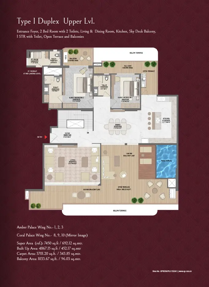 4 Bed Duplex Type I