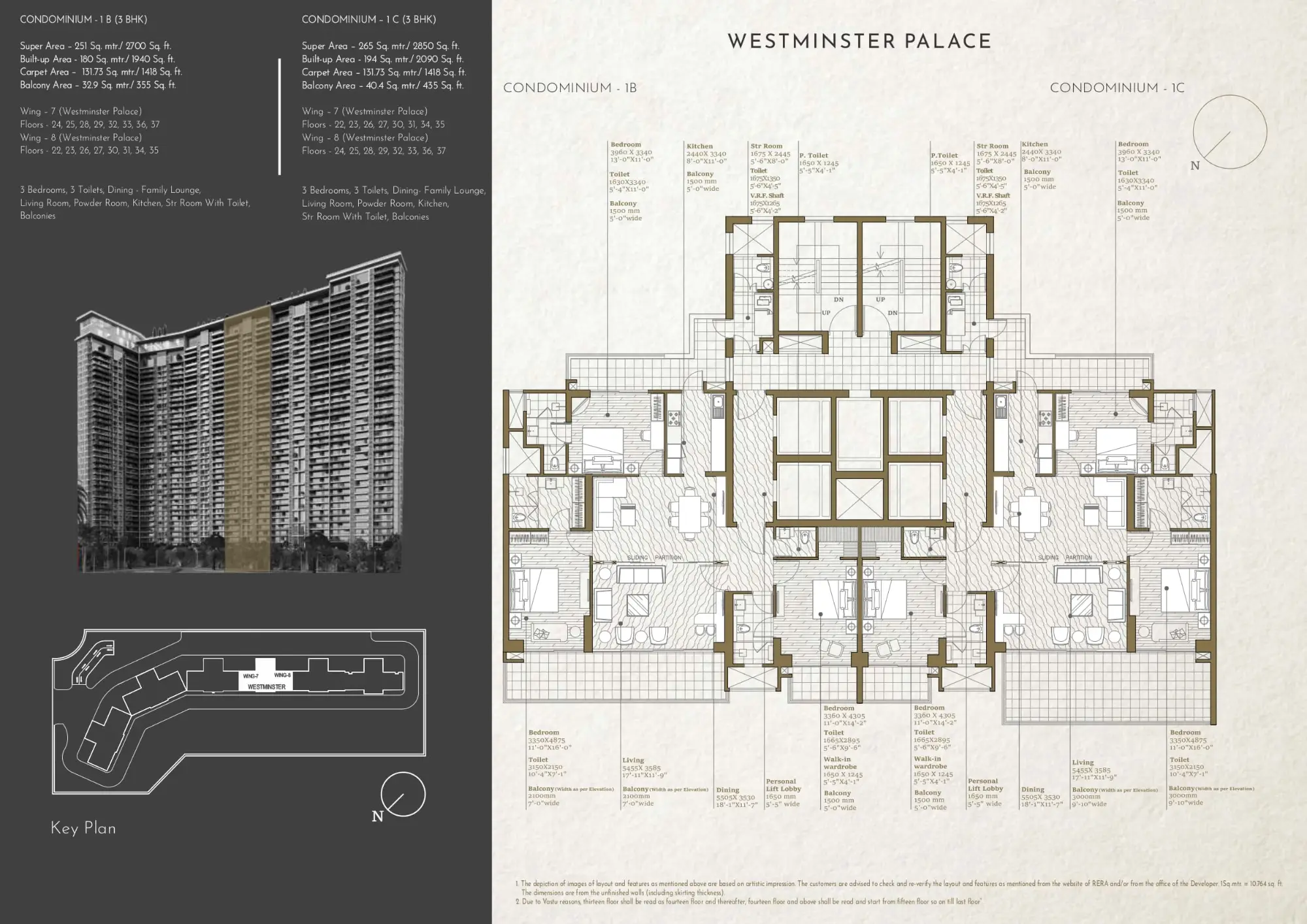 CONDOMINIUM - 1C (3 BHK)