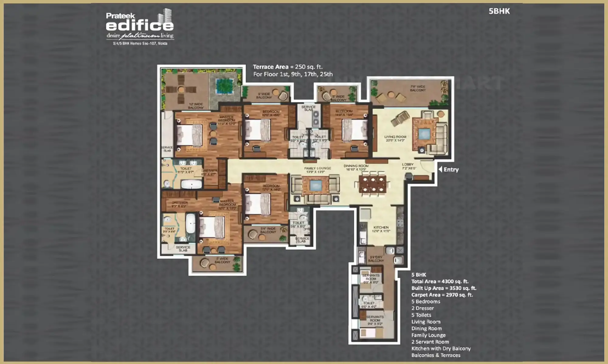 5 Bed 5T
