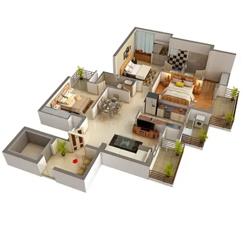 3 BHK 3T