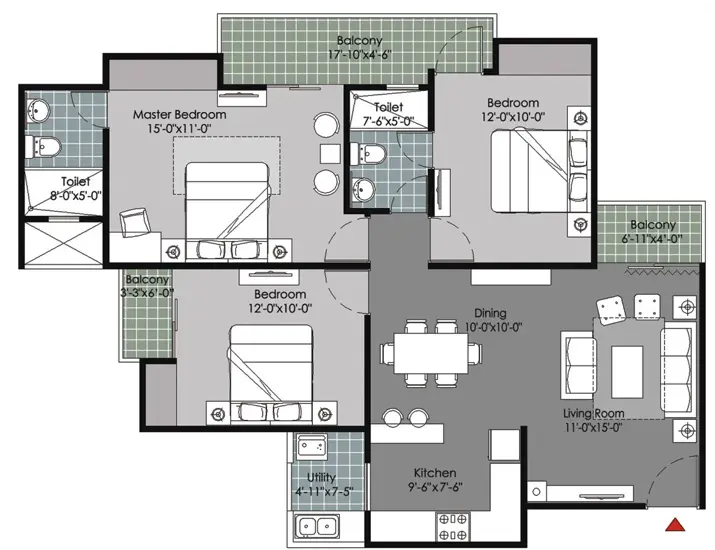 3 Bed type B