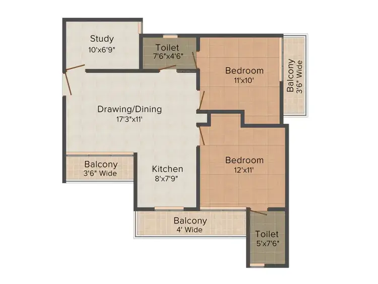 2 bedroom type D