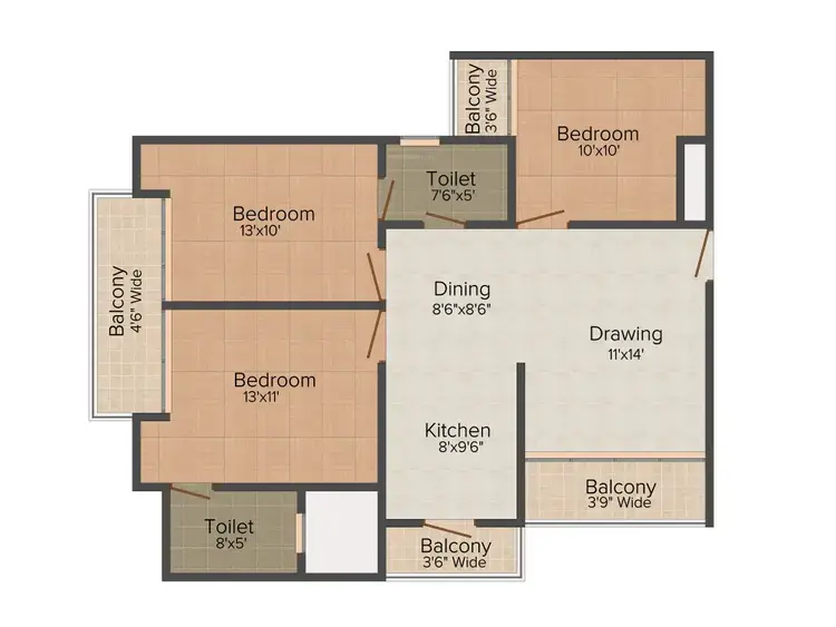 3 bedroom type C