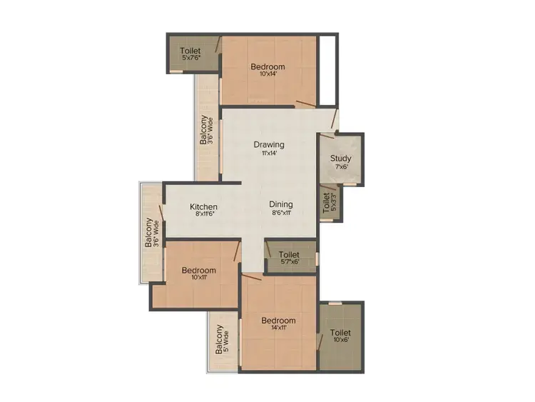 3 bedroom type E