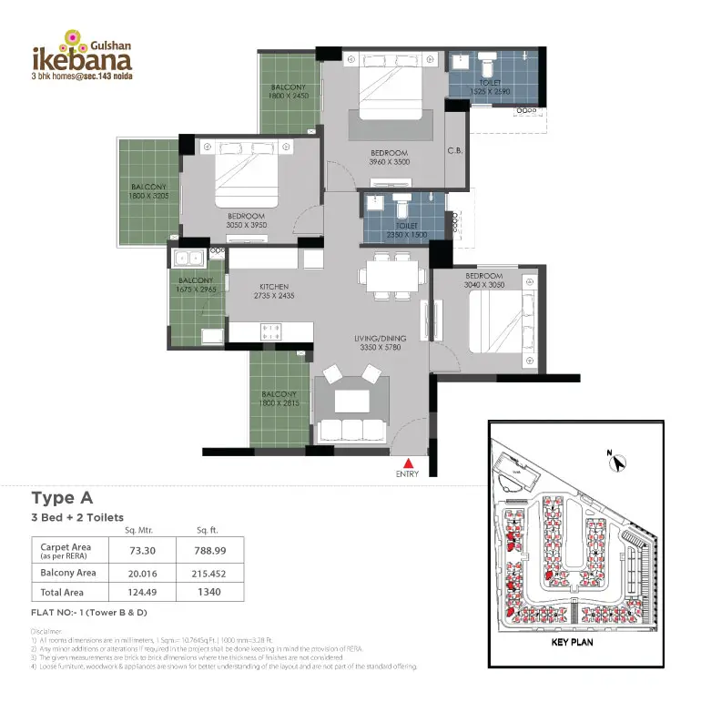3 Bed Type A