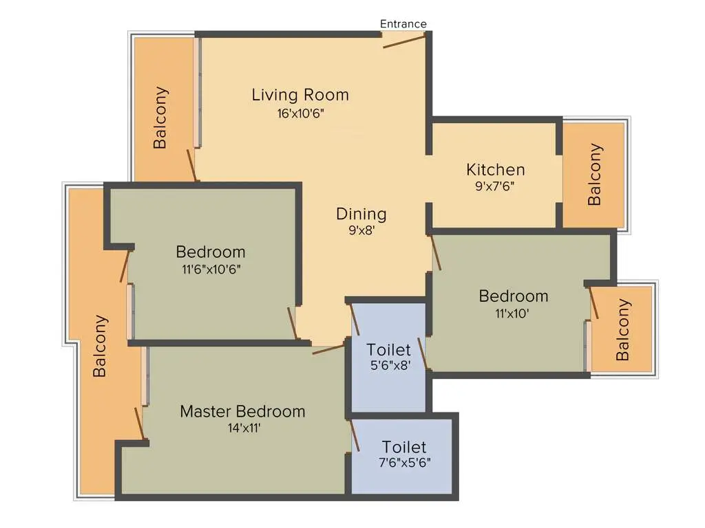 3 Bed Type A