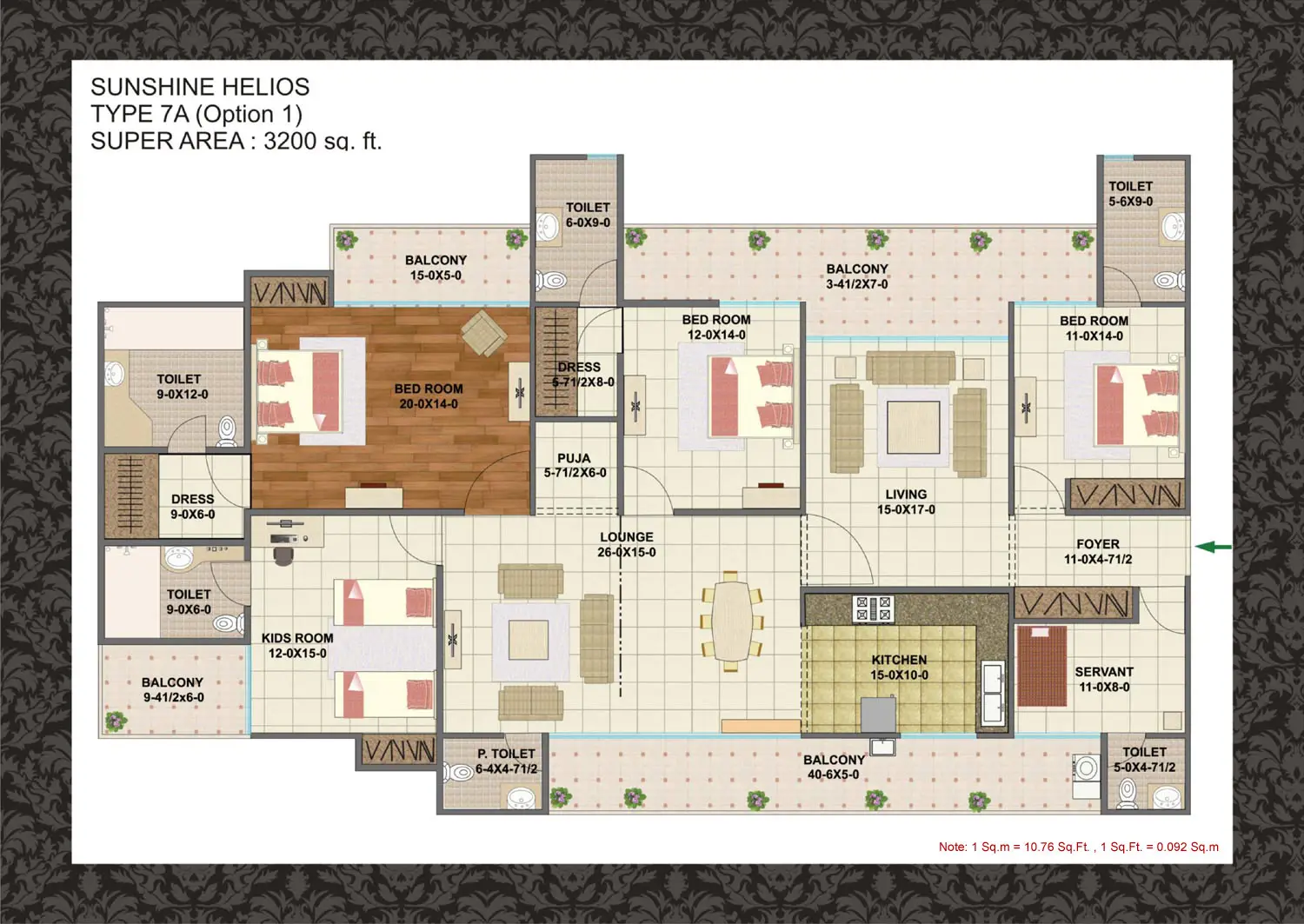 4 BHK + Help