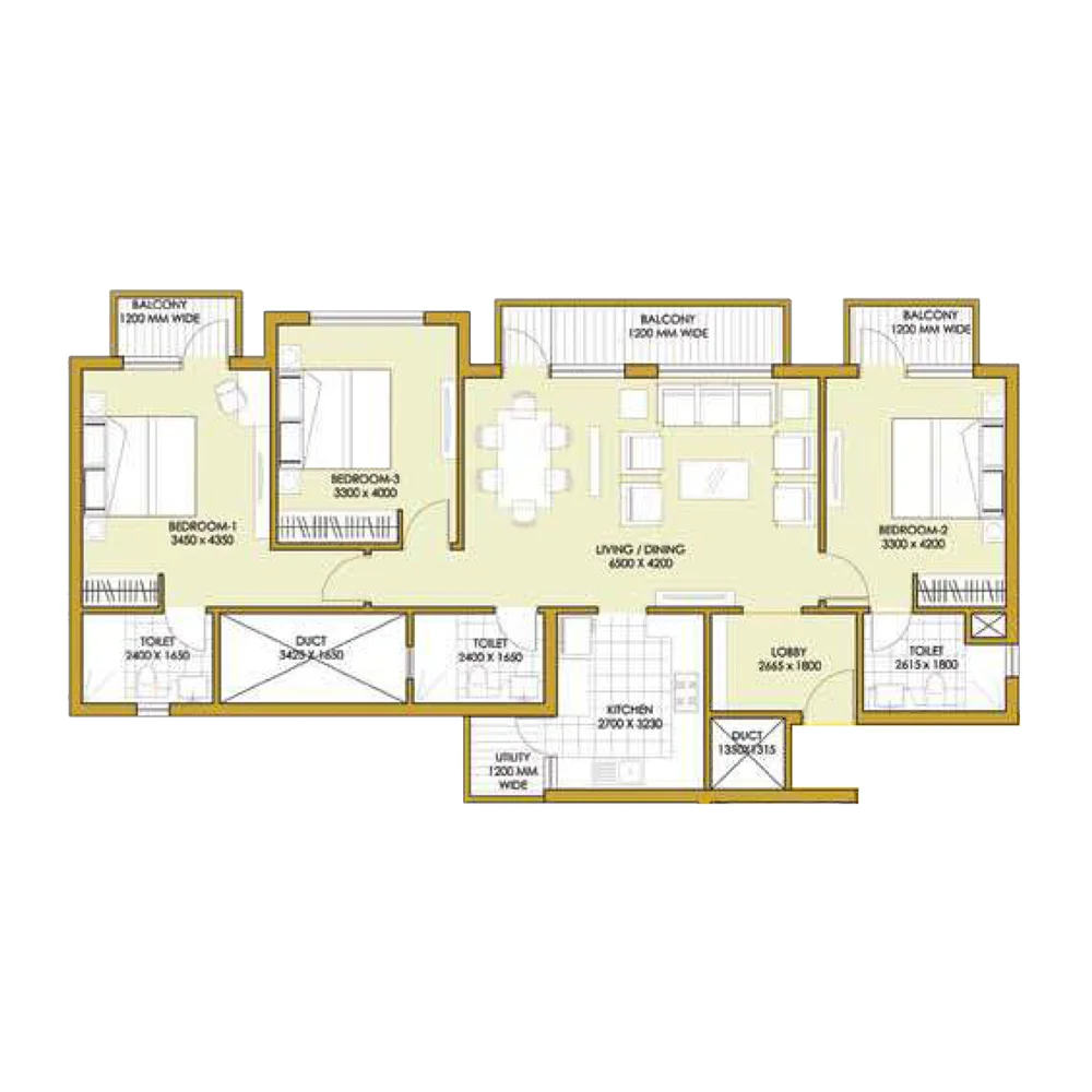 3 BED TYPE 1