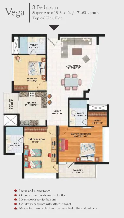 3 BED TYPE 1