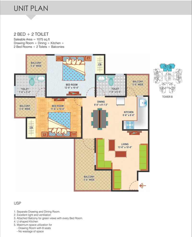 2 BED TYPE 1