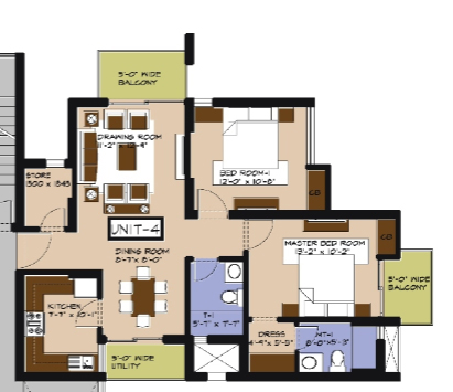 2 BED
