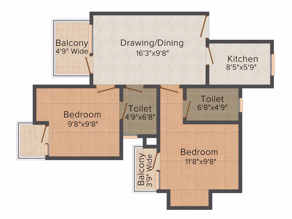 2 BED TYPE 1