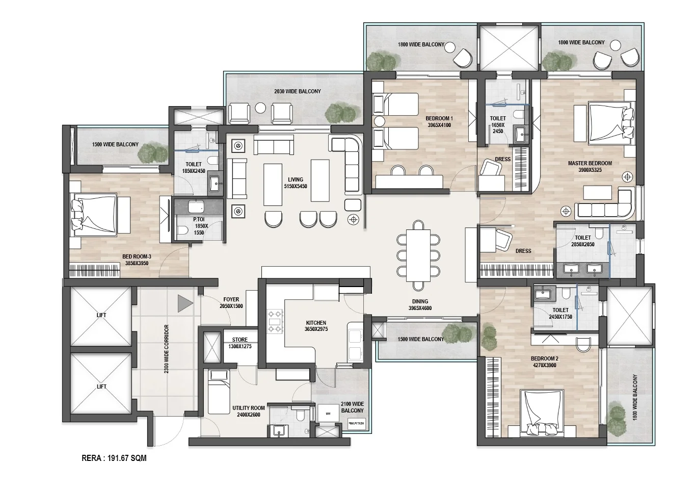 4 BED TYPE 1