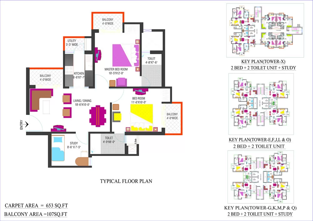 2 BED