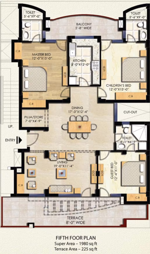 3 BED TYPE 1
