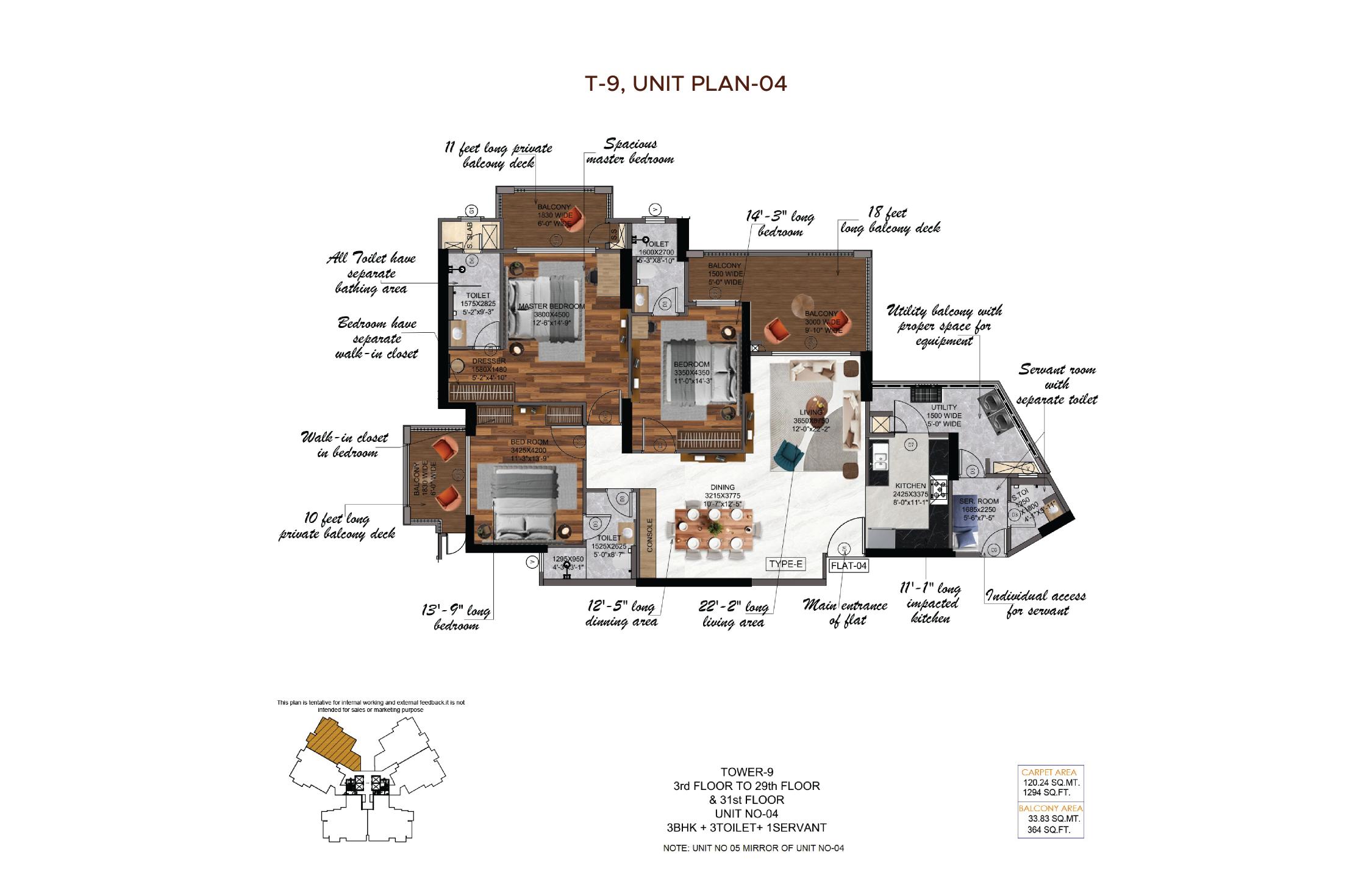 3 BED TYPE 1
