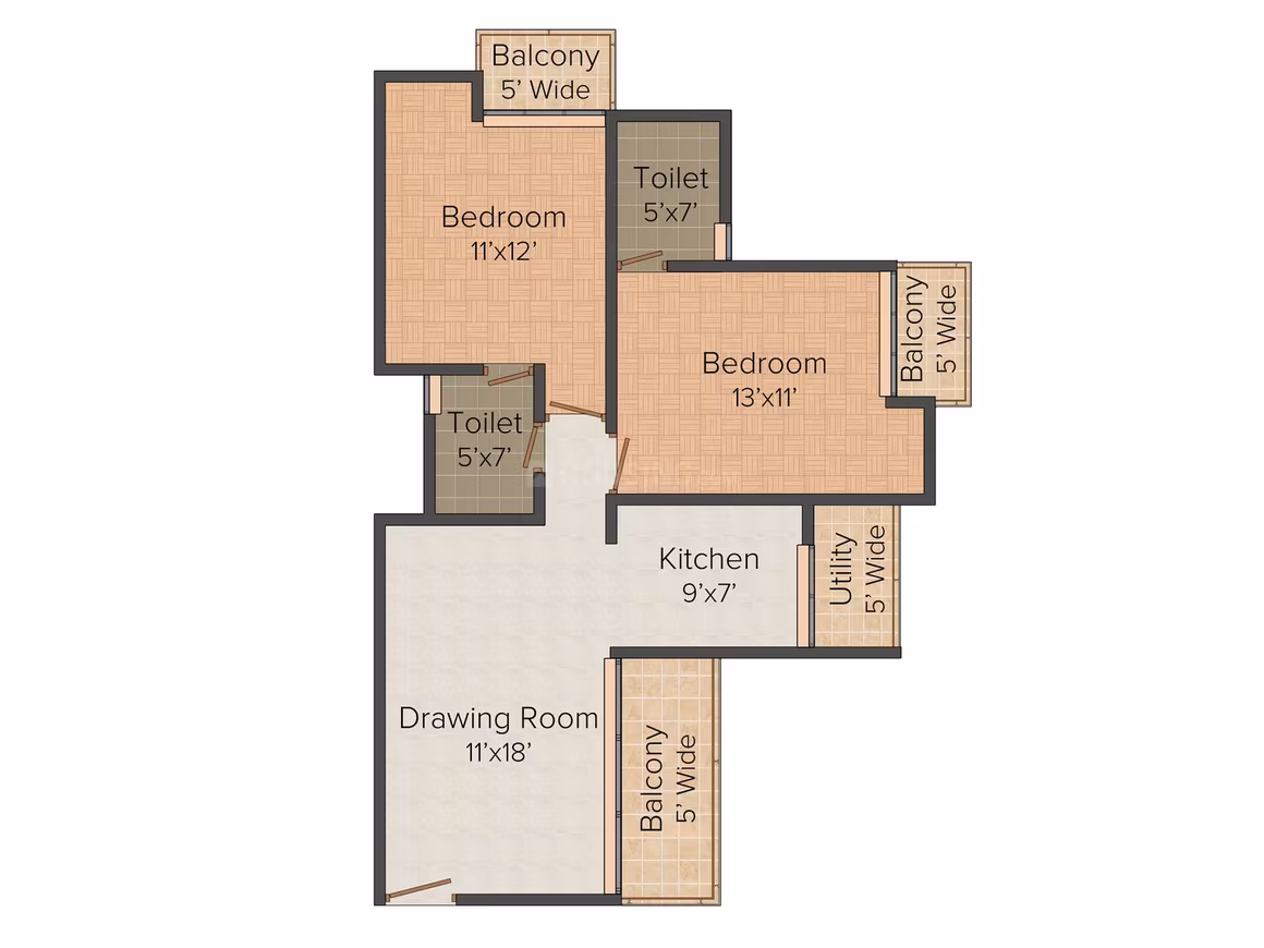 2 BED
