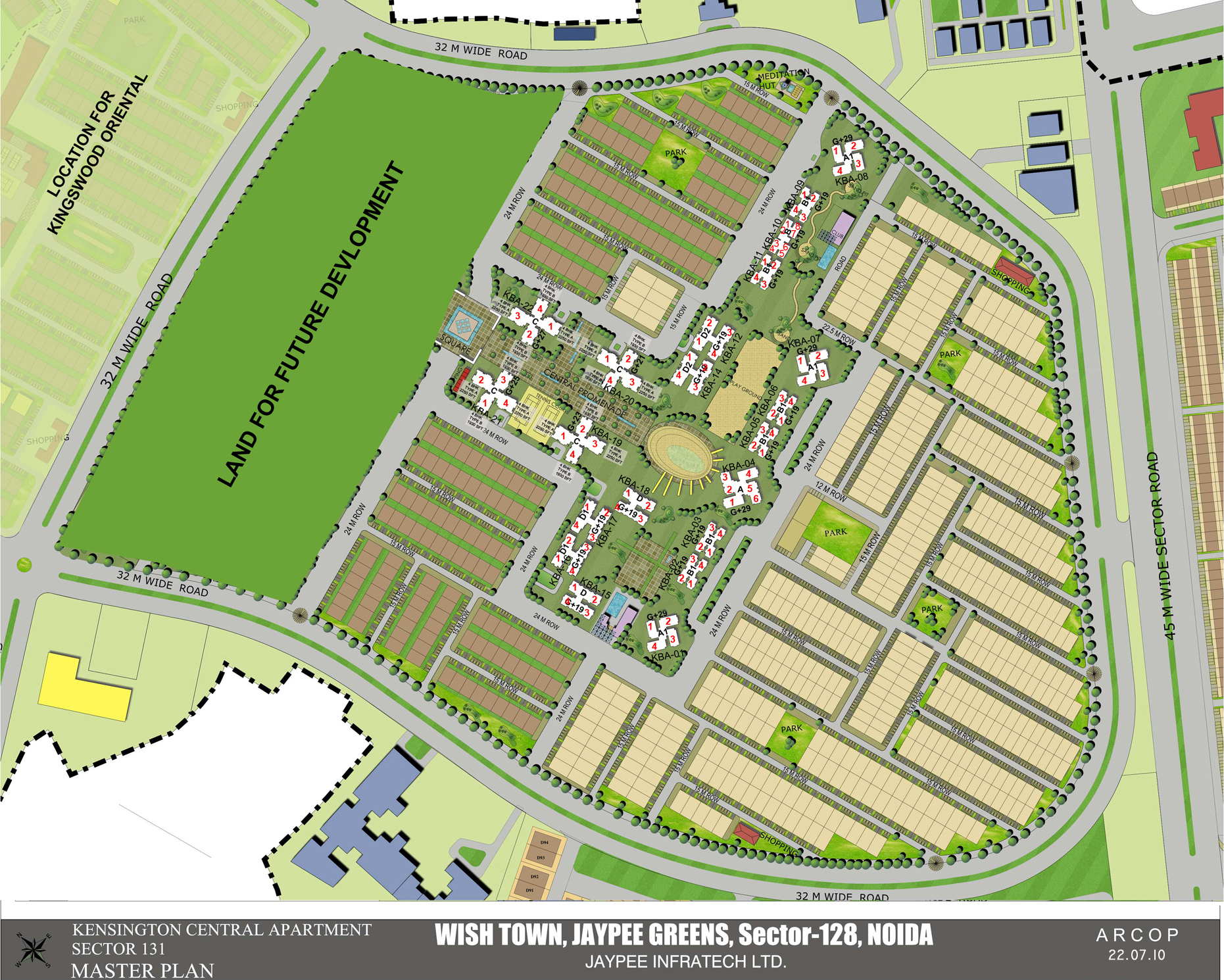 Kensington Boulevard layout