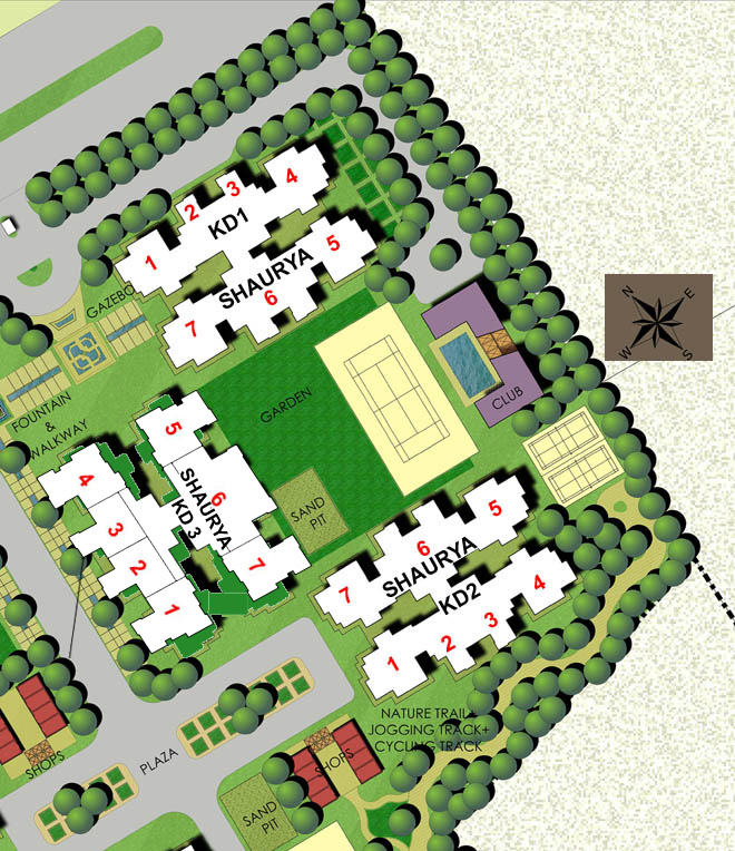SHAURYA & NIRVANA NUMBERING PLAN copy