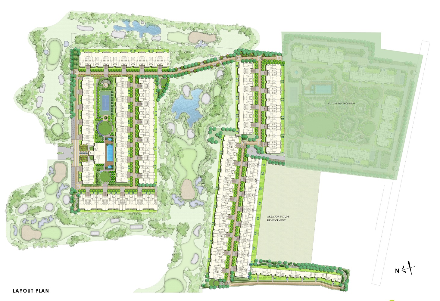 ATS PRISTINE GOLF VILLAS Project Layout