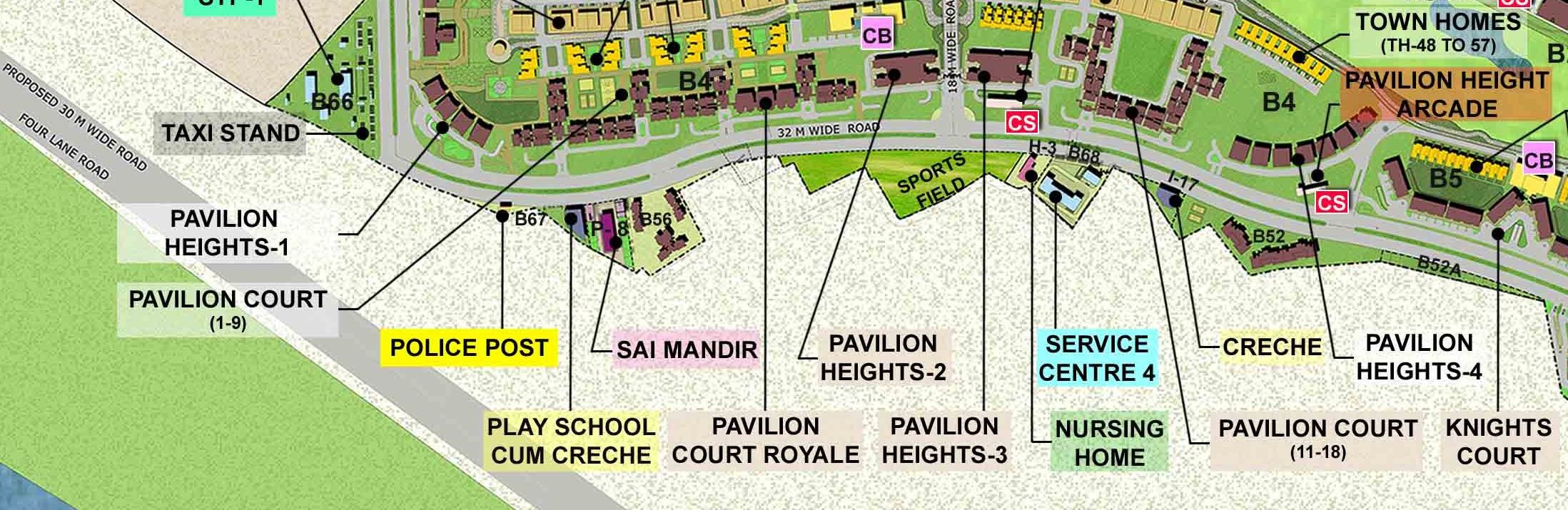 The Pavilion Court Layout