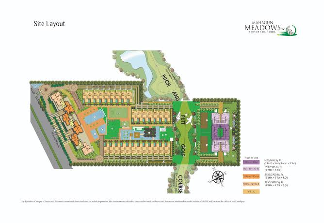 Mahagun Meadows Layout plan