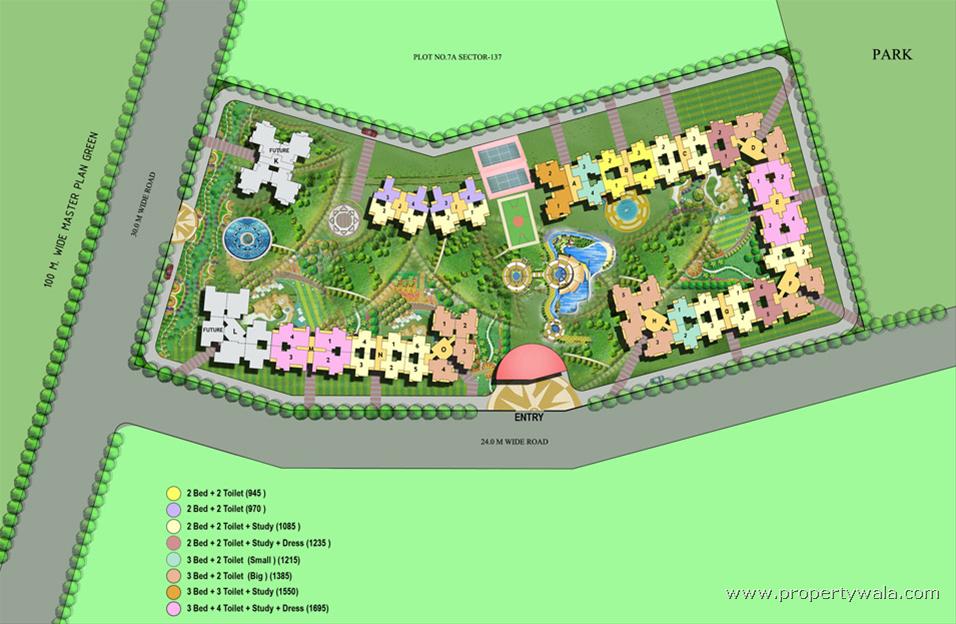 Ajnara Daffodil Layout Plan