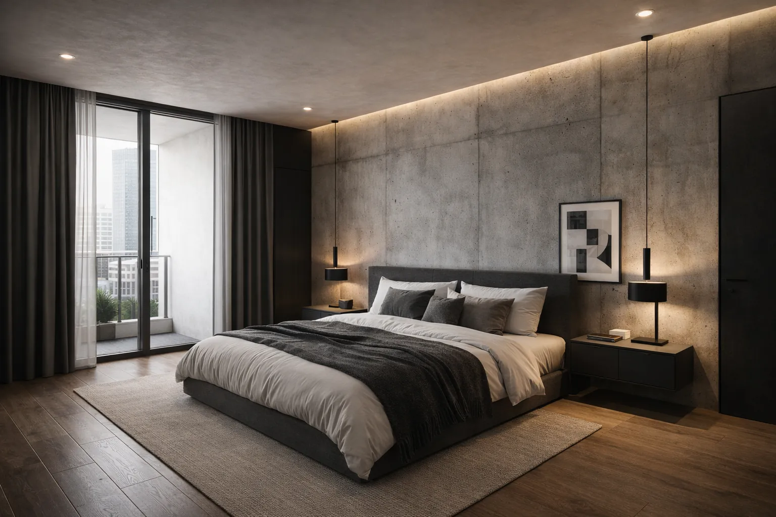 Contemporary 2 BHK Modern Living - Kalypso Court