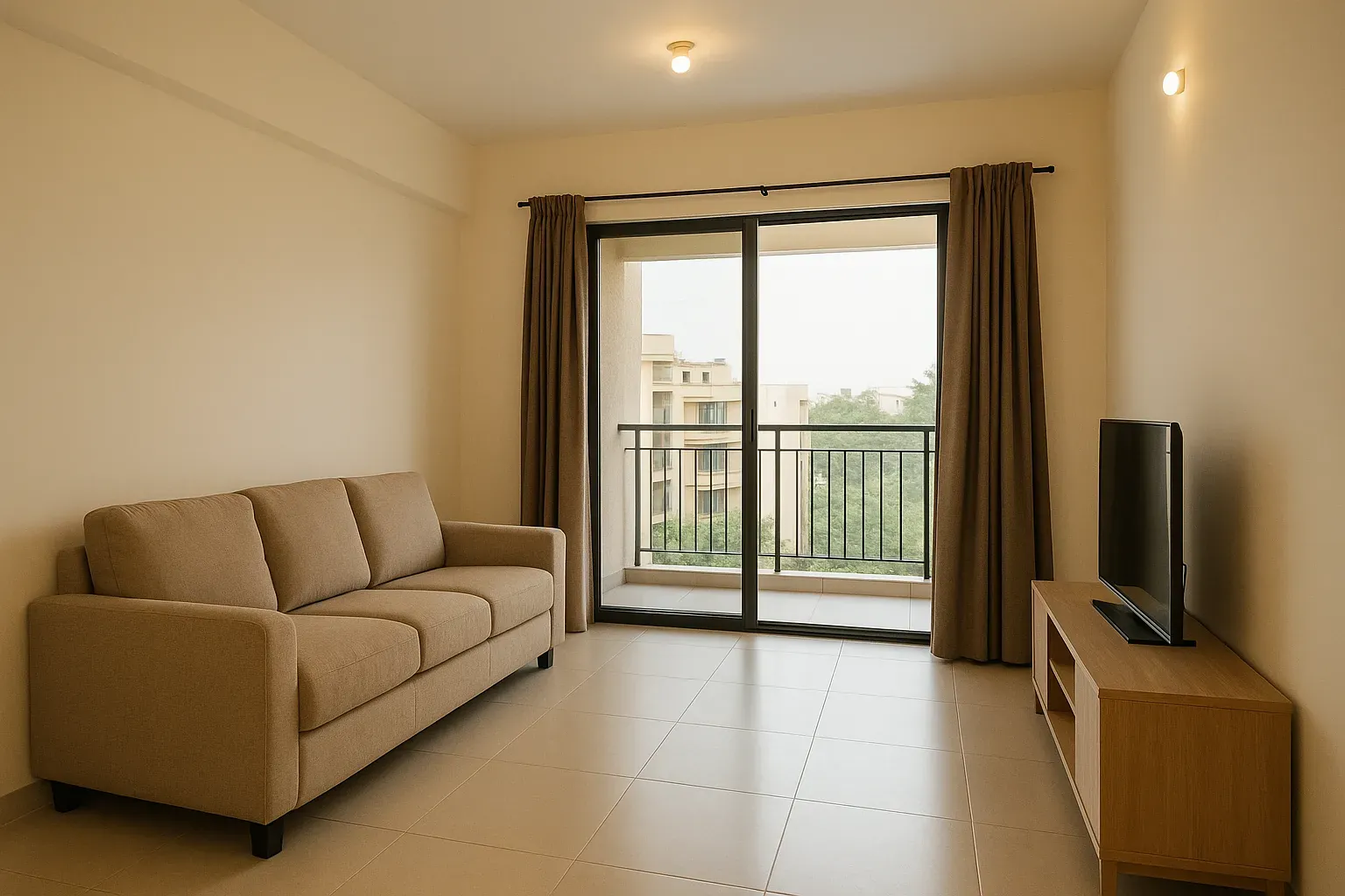 1BHK Compact Unit with Balcony